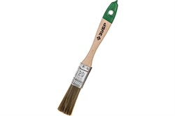Кисть плоская  20мм, смешанная щетина, ЗУБР ЛАЗУРЬ-МАСТЕР, деревянная ручка 25080