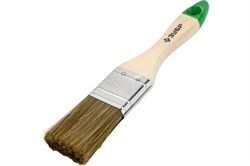 Кисть плоская  38мм, смешанная щетина, ЗУБР ЛАЗУРЬ-МАСТЕР, деревянная ручка 25081