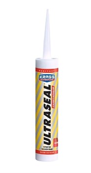 Герметик KRASS ULTRASEAL, 260мл, санитарный, силиконовый, белый 73004 - фото 96848