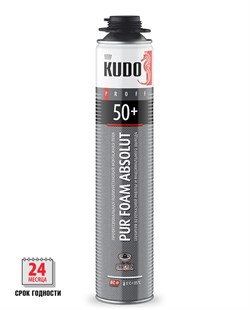 Пена монтажная KUDO PROFF 50+, 1000мл, профессиональная, летняя 6687 - фото 97237