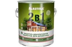 Покрытие защитно-декоративное (антисептик) АКВАТЕКС 2 в 1, орех, 3л 675 - фото 98082