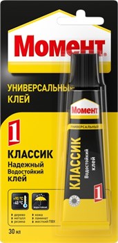 Клей Момент-1 Классик, 30мл, универсальный, в шоу-боксе, прозрачный 6823 - фото 99318