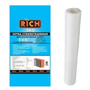 Сетка стеклотканевая малярная (серпянка) RICH Эко 115154, ячейка 5ммх5мм, 1000ммx20м, 70г/м2, белый 91123