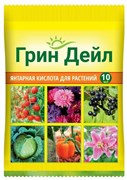 Удобрение минеральное Янтарная кислота Грин дейл, 10мл, ампула 88602