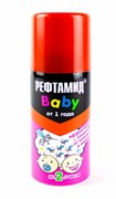 Аэрозоль от комаров и москитов (на кожу) Рефтамид детский Baby от 1года, 100мл 82028
