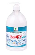 Крем-мыло жидкое Clean&Green CG8096 Soapy, 1л, с дозатором, альпийский луг 83141