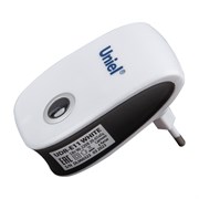 Отпугиватель ультразвуковой от грызунов и насекомых Uniel UDR-E11, до 80м2, 87x55x52мм, 5Вт, 220В, 65кГц, пластиковый, белый 78201
