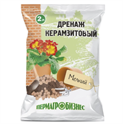 Дренаж керамзитовый Пермагробизнес, фракция 5-10мм, мелкий, 2л, в пакете 65831