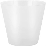 Горшок для цветов London Orchid Mini InGreen ING1552БЛПЕРЛ, 1л, диаметр 125мм, пластиковый, белый перламутр, с дренажной вставкой 88574