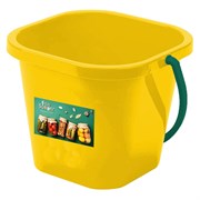 Ведро хозяйственное Fun Summer SC111110613, 2.4л, пищевой пластик, желтый 87678