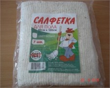 Тряпка для пола AST, 80x100см, х/б, белая 80834