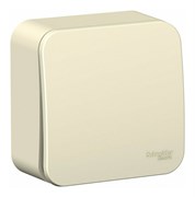 Выключатель SYSTEM ELECTRIC Blanca ВLNVA061012, одноклавишный, накладной, молочный 41377