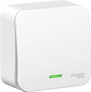 Выключатель SYSTEM ELECTRIC Blanca ВLNVA061111, одноклавишный, накладной, белый, с подсветкой 41376