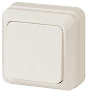 Выключатель ЭРА Intro Quadro 2-101-02, одноклавишный, накладной, слоновая кость 49871
