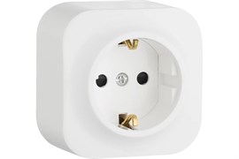 Розетка LEGRAND Quteo 782211, одноместная, накладная, белый лед, с заземлением 4540
