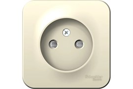 Розетка SYSTEM ELECTRIC Blanca BLNRA001112, одноместная, накладная, молочная, без заземления 41391