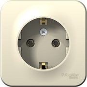 Розетка SYSTEM ELECTRIC Blanca BLNRA010112, одноместная, накладная, молочная, с заземлением 41390