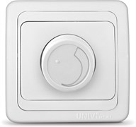 Диммер (светорегулятор) Universal Валери В0101, 500Вт, встриваемый, белый 10300