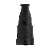 Розетка стационарная SmartBuy SBE-16-S07-R, одноместная, 2P+E, 16А, 220-240В, IP44, переносная, каучук, черный, с защитной крышкой 51160