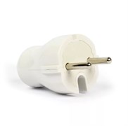 Вилка прямая SmartBuy SBE-10-P04-w, 10А, 250В, IP20, без заземления, белая 54399