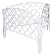 Забор декоративный PALISAD Сетка, 24х320см, пластиковый, белый 86790