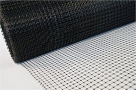 Сетка кладочная С-5/0.4/100, ячейка 5x5мм, высота 0.4м, пластиковая, черная, в рулоне 100м, на метраж 75894