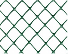 Сетка заборная З-40/1,5/10, ячейка 40x40мм, высота 1.5м, пластиковая, хаки, в рулоне 10м 80207