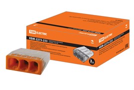 Клемма 3-проводная TDM КБМ-2273-233, 3x2.5мм2, с пастой 36722