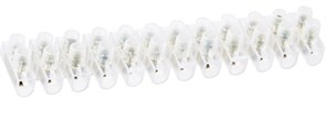 Колодка клеммная Navigator 71005 NTB-UPE-S12-20/WH, 4-14мм2, 12 пар, 20А, полиэтилен, белый 50389