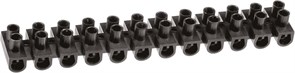 Колодка клеммная Navigator 71012 NTB-UPP-S12-5/BL, 1.5х6мм2, 12 пар, 5А, полиэтилен, черный 50341