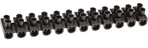 Колодка клеммная Navigator 71014 NTB-UPP-S12-15/BL, 4х12мм2, 12 групп, 15А, полиэтилен, черный 50406