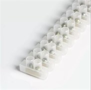 Колодка клеммная Smartbuy (ЗВИ) SBE-tb-10-10, 2.5х6мм2, 12 пар, 10А, 10мм, полиэтилен, белый 54415