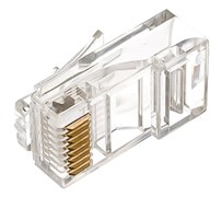 Коннектор/разъем компьютерный PROCONNECT 05-1021-3, RJ-45 (8P8C), CAT 5е, прозрачный 11186