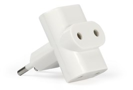 Разветвитель/тройник SMARTBUY SBE-06-A04-3, трехместный, без заземления, т-образный, белый 60146