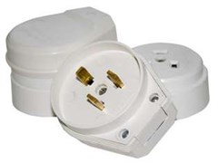 Разъем РШ-ВШ ЧПТУП ВЭТП Свет Витебск 0301-00040 3P+N, 220В, открытой установки, белый 18555