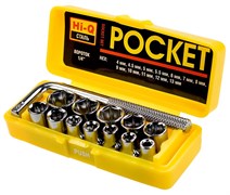 Набор STAYER 2-26089-H13 Торцевые головки MASTER POCKET в пластиковом боксе, 13 предметов