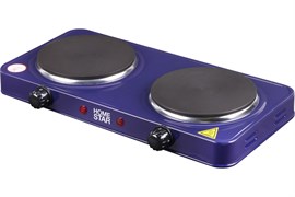 Плита электрическая HOMESTAR HS-1104 Сапфир, 2 конфорки, диск, 1кВт 69310