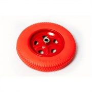 Колесо полиуретановое, с подшипником 16мм, диаметр 360мм, для тачки с осью 16х90мм 87088