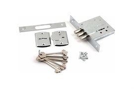 Замок врезной AVERS R12/S6-CR, с ручками, хром, сувальдный 85778