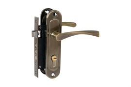 Замок врезной VETTORE 1023 AB М60Z, с ручками, бронза, цилиндровый 81763