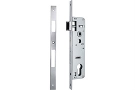 Замок врезной VETTORE 153-20, без ручек, без механизма секретности, узкопрофильный, хром, цилиндровый 73757