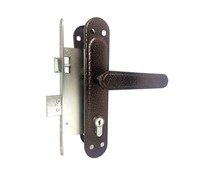 Замок врезной ЗЕНИТ ЗВ 4-72.03, с ручками, медь, цилиндровый 89314