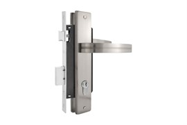 Замок врезной НОРА-М ЗВ №106-85 К, с ручками, матовый хром, сувальдный 56113