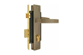 Замок врезной НОРА-М ЗВ №23-85 К, с ручками, старая бронза, сувальдный 45933