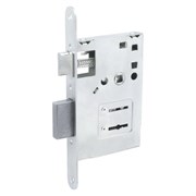 Замок врезной ПТИМАШ ЗВ 9-4, без ручек, хром, сувальдный 89182