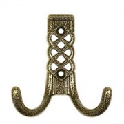 Крючок 2-рожковый МЕТАЛЛИСТ №30, бронза 71633