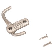 Крючок 2-рожковый СТАНДАРТ 212 В SN, матовый никель 87186