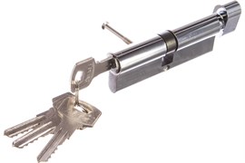 Механизм цилиндровый/личинка AVERS ZС-90-С, 90мм, с вертушкой, 45/45, хром 85694