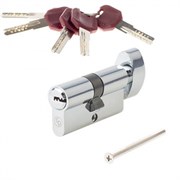 Механизм цилиндровый/личинка CODE DECO ZM-80-C, 80мм, 40/40, хром 89341