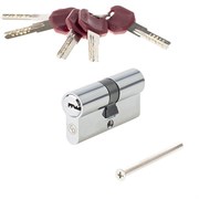 Механизм цилиндровый/личинка CODE DECO ZM-80-C, 80мм, с вертушкой, 40/40, хром 89338